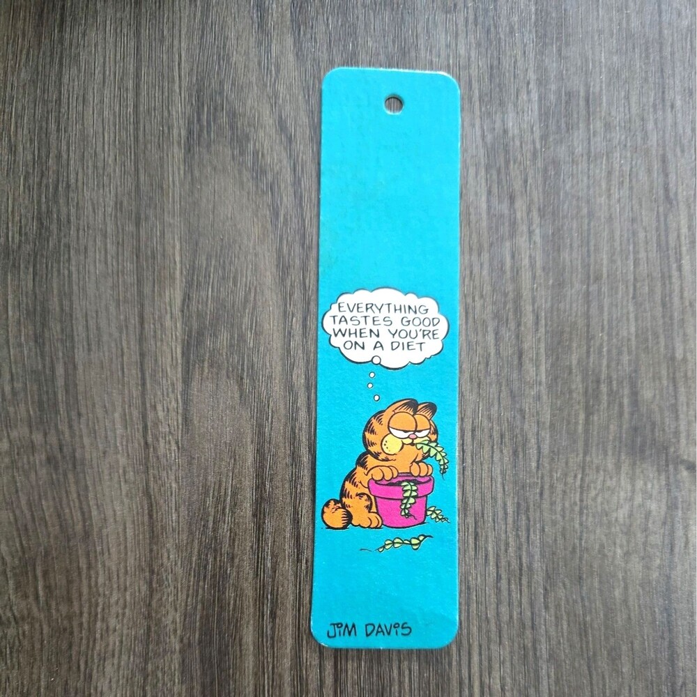 Vintage Garfield Bookmark 1978 Collectible Jim Davis Comic